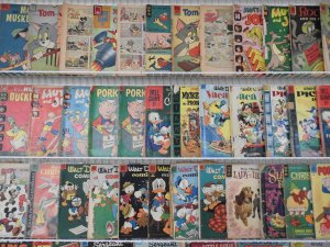 Huge Lot of 100+ Low Grade Comics W/ Walt Disney Comics, King Comics, +More!