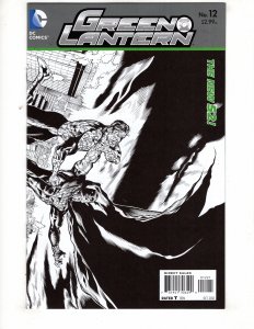 GREEN LANTERN #12 (2012) Doug Mahnke B&W Variant Limited 1 for 25 / ID#568