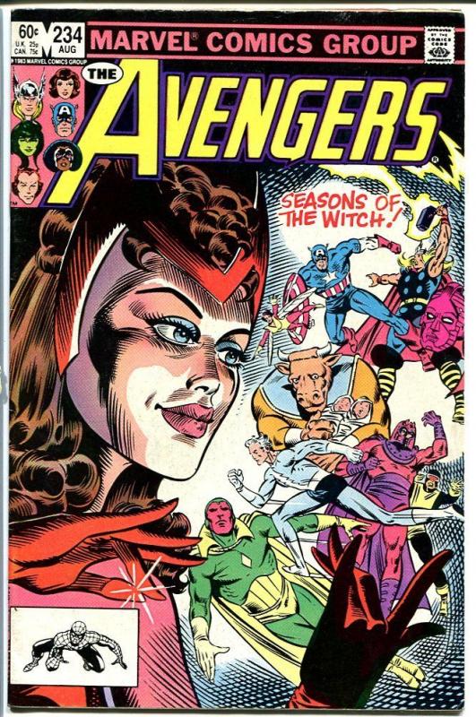 AVENGERS #234-SCARLET WITCH-MARVEL-HIGH GRADE VF