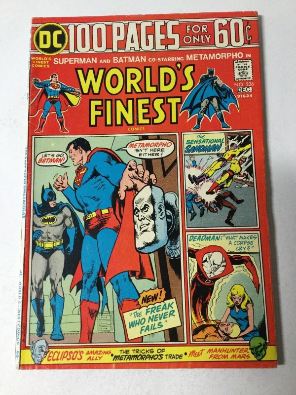 World’s Finest Comics 226 Fn+ Fine+ 6.5 Dc