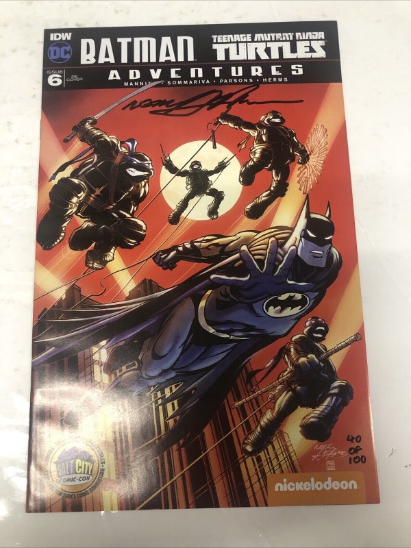 Batman Teenage Mutant Ninja Turtles 6 Signed Neal Adams • VF / NM IDW Publishing