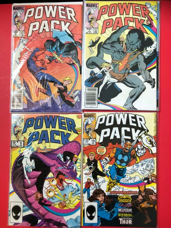 POWER PACK [LOT OF 6] #'s 6x2,7,9x2,19, 1984  MARVEL / MID++ QUALITY