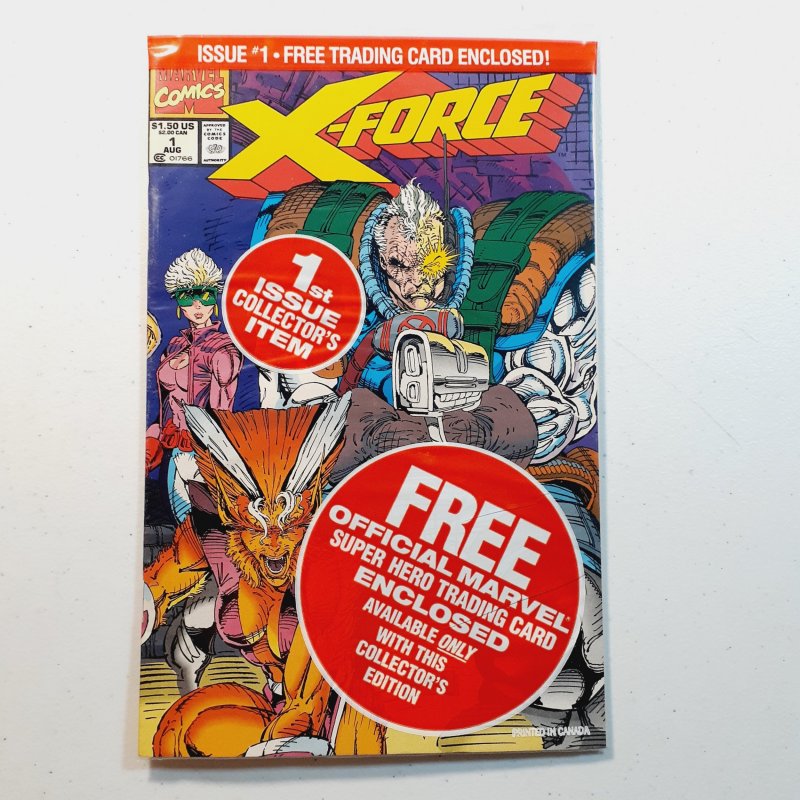 X-Force #1 Collector's Edition W/Shatterstar Trading Card Polybagged (1991)