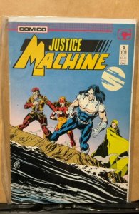 Justice Machine #5 Newsstand Edition (1987)