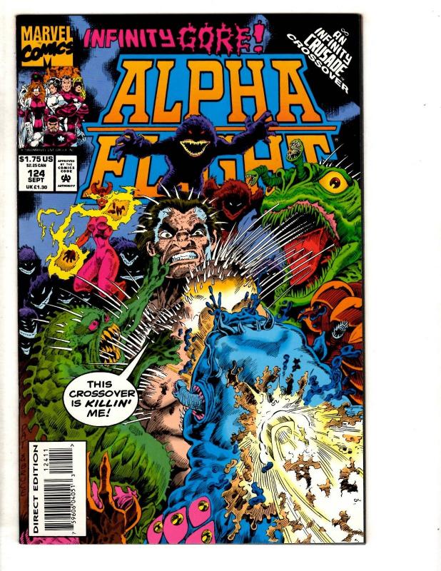 11 Alpha Flight Marvel Comics #121 122 123 124 125 126 127 128 129 130 AN 1 CR34