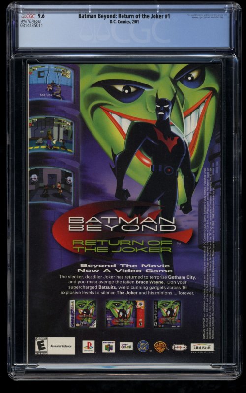 Batman Beyond: Return of the Joker #1 CGC NM+ 9.6 White Pages