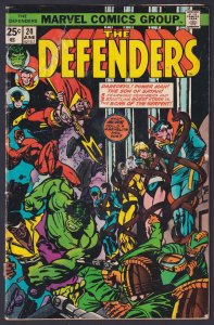 Defenders 24 (1973) GD/VG Bronze Age Marvel Comics