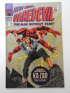 Daredevil #24 (1967) W/ Ka-zar The Great!! Solid VG- Condition!