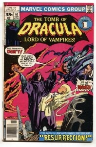 TOMB OF DRACULA #61 -late issue--MARVEL--HORROR--VG