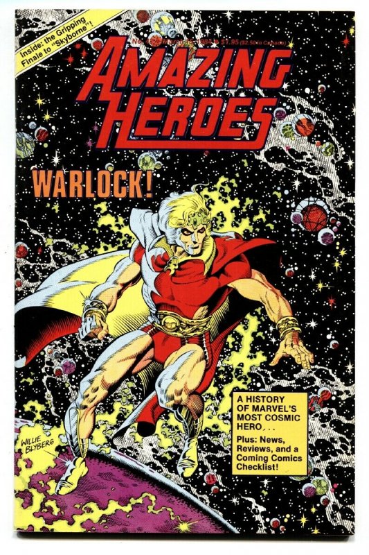 AMAZING HEROES #43 1984-In Depth WARLOCK history