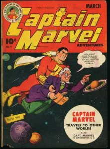 CAPTAIN MARVEL ADVENTURES #44-FAWCETT-very good minus VG-