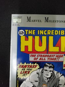 Marvel Milestone Edition Incredible Hulk 1A 1st Printing 1991 Marvel VF/NM