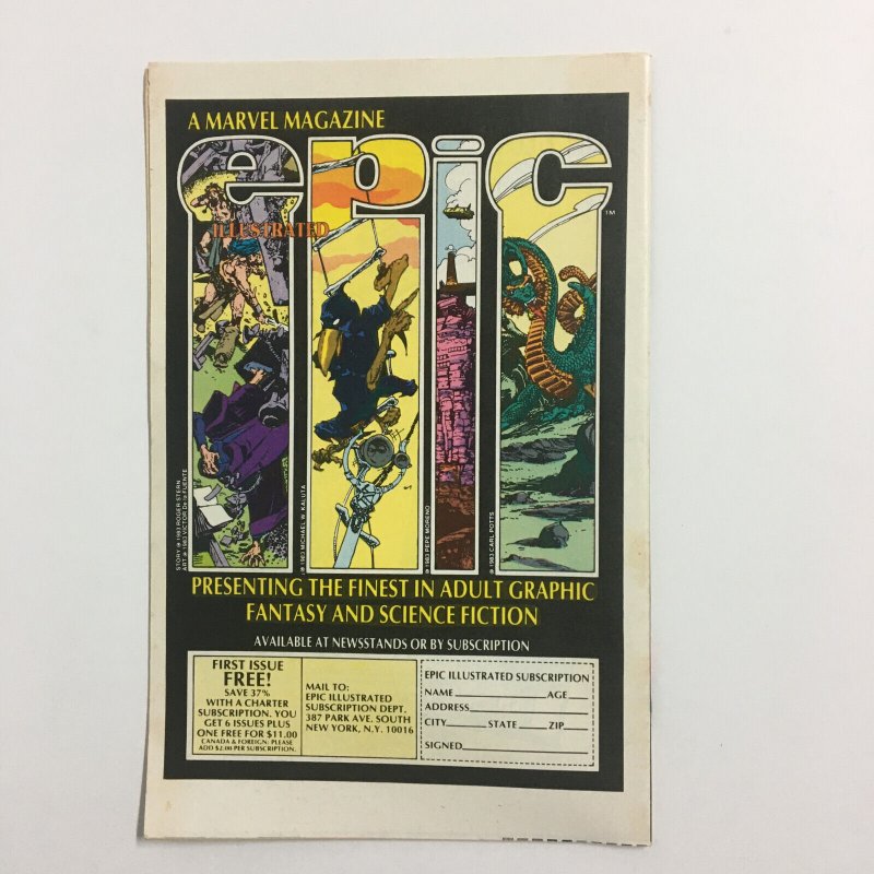 Marvel Age #12 - 1st Spider-Man Symbiote Costume art - Predates ASM #252 - 1984 