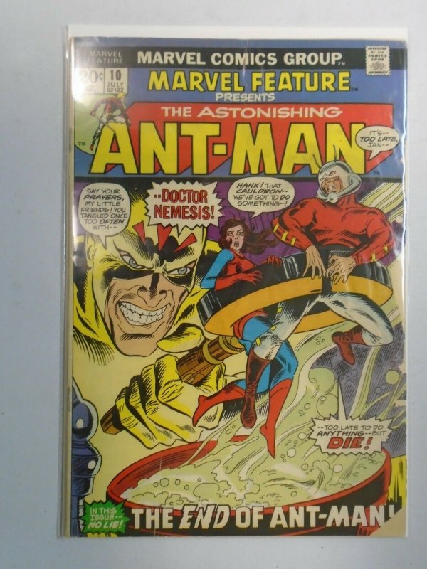 Marvel Feature #10 Ant-Man 2.5 GD+ water damage (1973 1st Series)