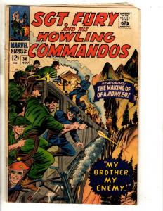 Sgt. Fury & His Howling Commandos # 36 VG Marvel Comic Book Army Marines FH2