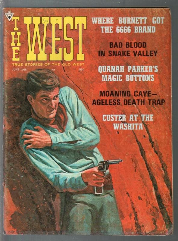 West 6/1968-Maverick-Custer-Quanah Parker-Guy Carriero art-VG