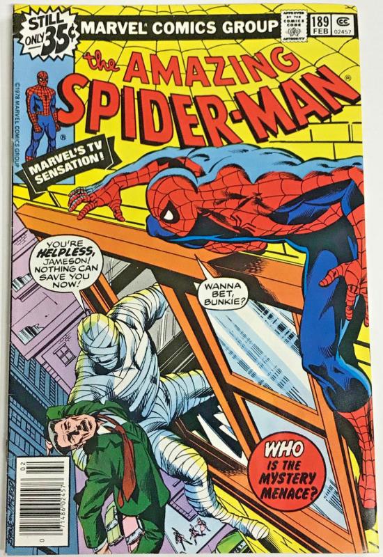 AMAZING SPIDER-MAN#189 VG/FN 1979 MARVEL BRONZE AGE COMICS