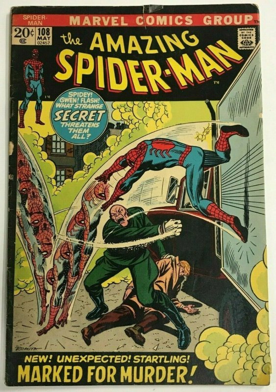 AMAZING SPIDER-MAN#108 GD/VG 1972 MARVEL BRONZE AGE COMICS