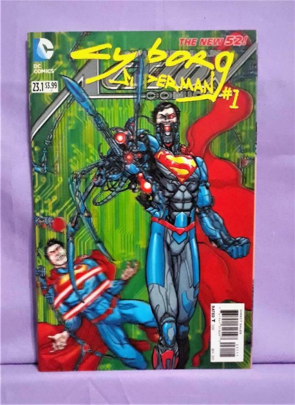 Superman ACTION COMICS #23.1 3-D Lenticular Cyborg Superman #1 Cover (DC, 2013)!