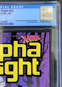 Alpha Flight #33 Newsstand Edition (1986) - CGC 9.6 1st app of Lady Deathstrike!