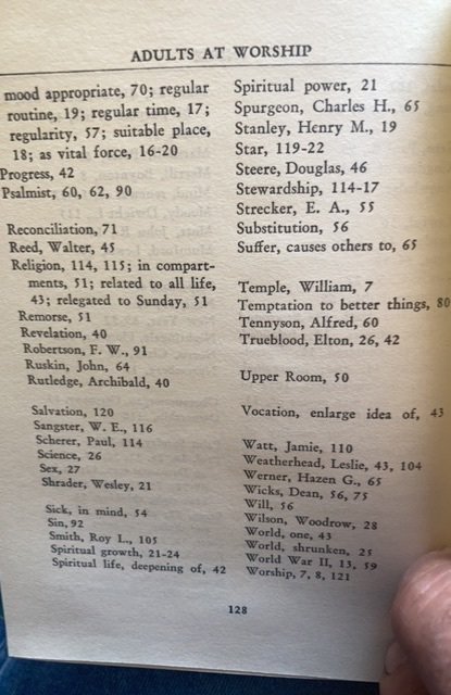 Adults at worship, FRIDY, 1959