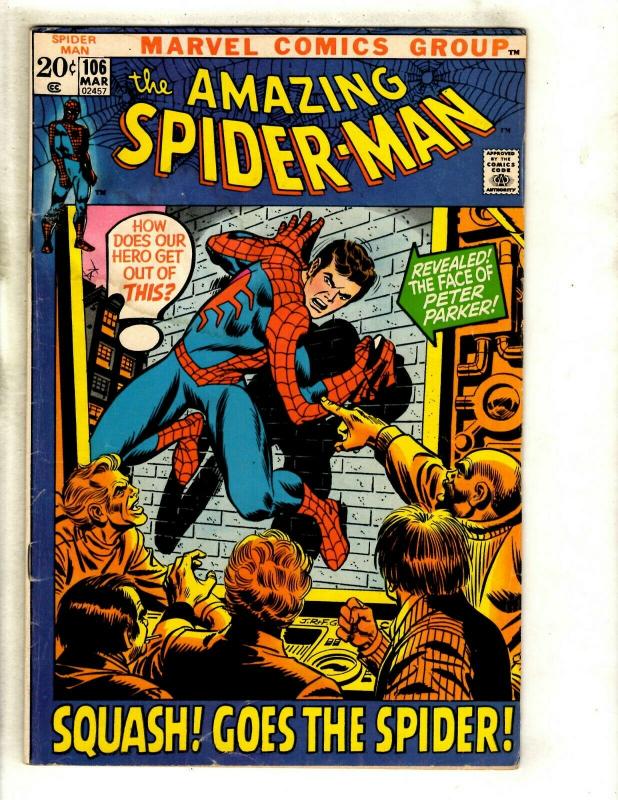 Amazing Spider-Man # 106 FN Marvel Comic Book Green Goblin Mary Jane GK3