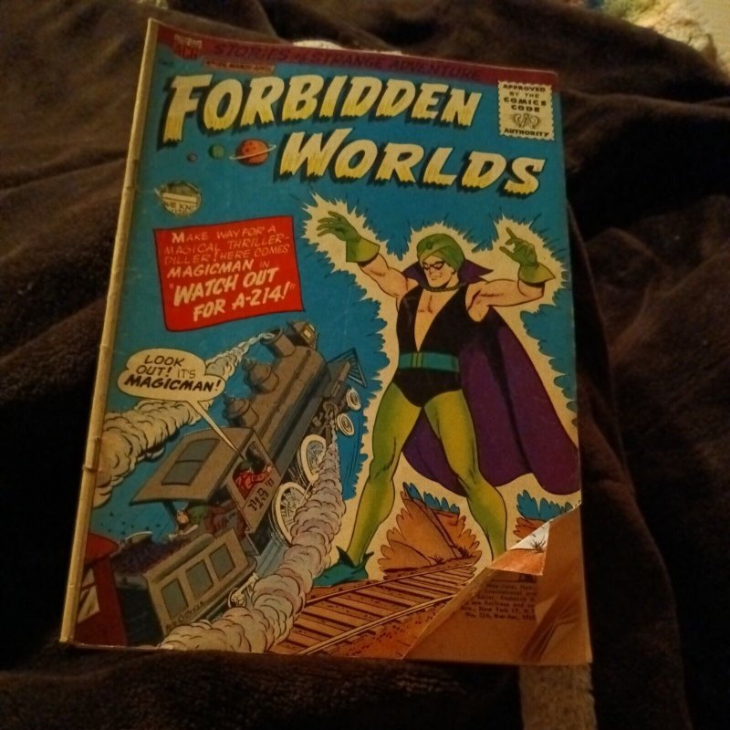 Forbidden Worlds #126 - second appearance Magicman Silver Age ACG superhero key