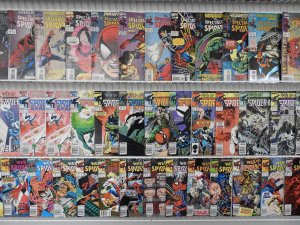 Huge Lot 200+ Comics W/ Web of Spider-Man, Spectacular Spider-Man, +More Avg FN-