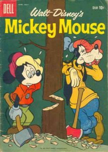 Mickey Mouse (Walt Disney's) #66 GD ; Dell | low grade comic June 1959 Lumberjac