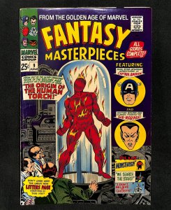 Fantasy Masterpieces #9 Origin of Human Torch Reprints Marvel Comics #1!