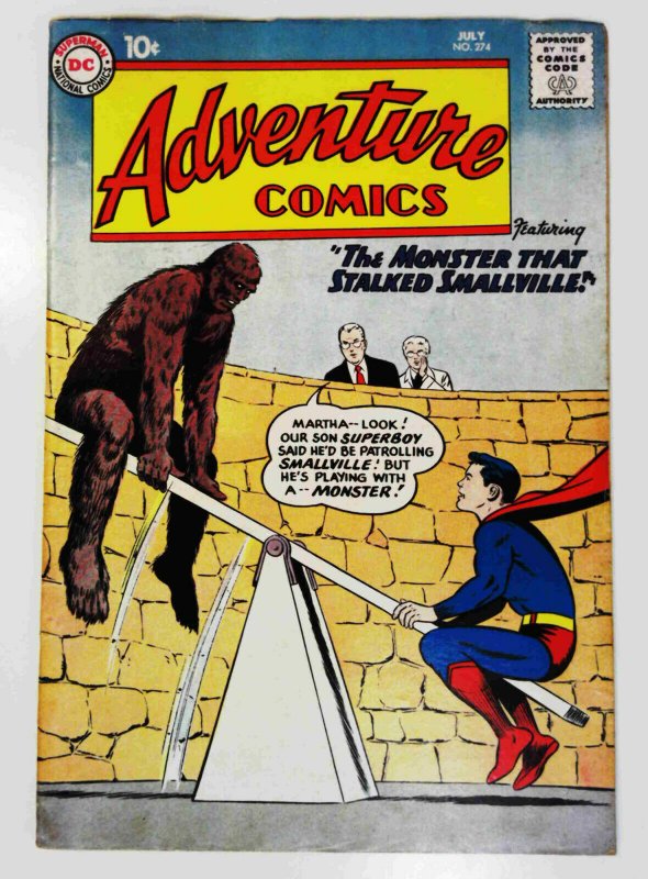 Adventure Comics #274 DC 1960 FN Silver Age Comic Book 1st Print