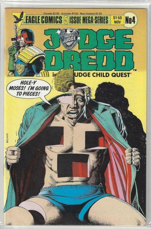 JUDGE DREDD Child Quest #1 2 3 4 5, NM, 1984, 1-5, I am the Law, Bolland, Wagner 