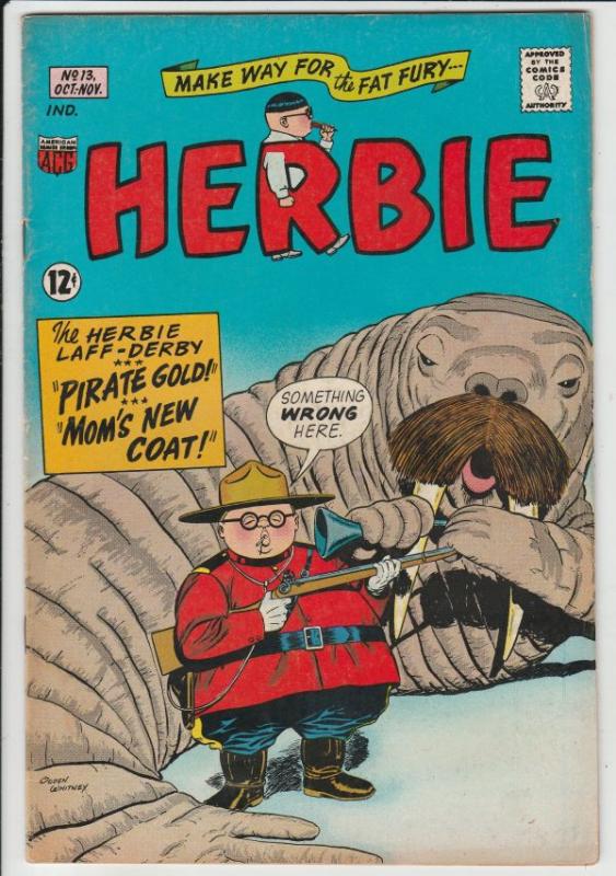 Herbie #13 (Oct-65) VF High-Grade Herbie Popnecker