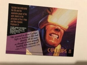 CYCLOPS #25 card : 1994 Marvel Masterpieces, NM; Hilderbrandt art