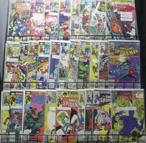 AMAZING SPIDER-MAN COLLECTION ONE! 28 BOOKS FROM #202-247!VG-F+ BLACK CAT!