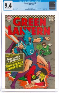 Green Lantern #45 (DC, 1966) CGC GRADED 9.4