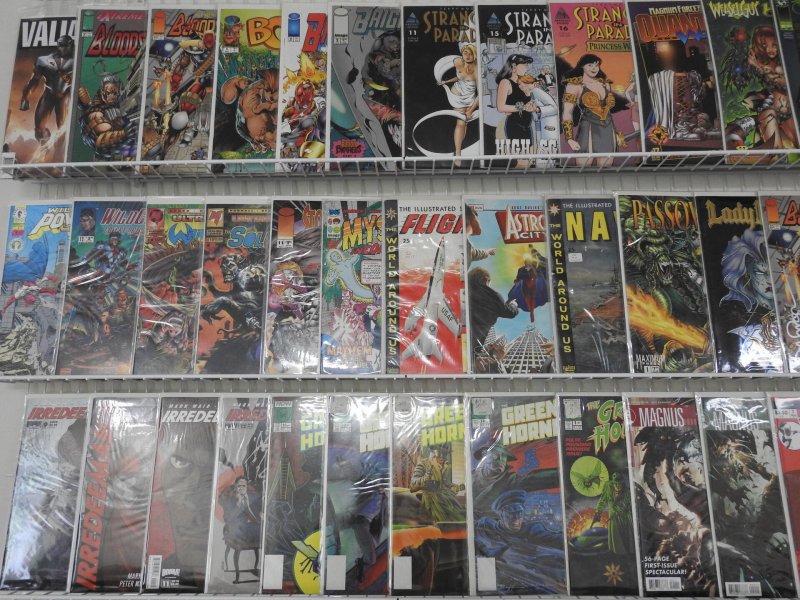 Huge Lot of 140+ Comics W/ Vampirella, Lady Death, Green Hornet Avg VF Con.