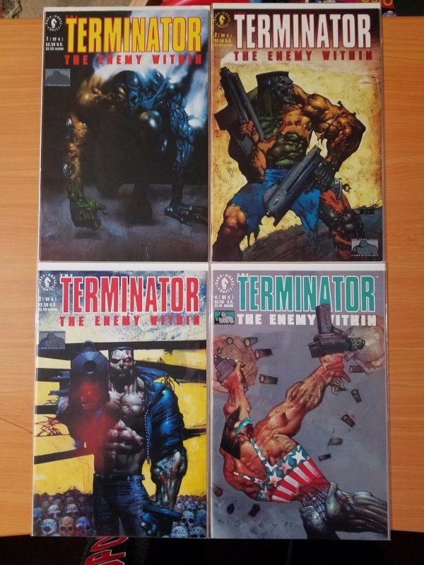 Terminator The Enemy Within 1-4 Complete Set Run! ~ NEAR MINT NM ~ 1992