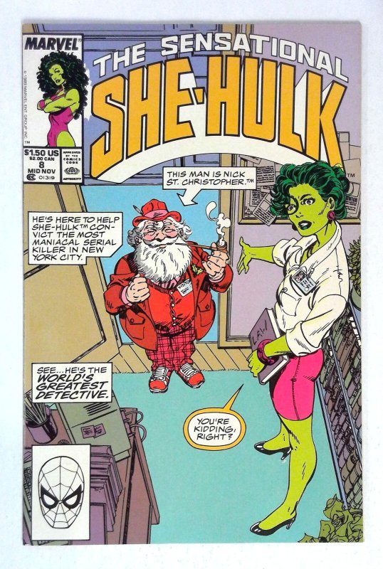 The Sensational She-Hulk #8 Nick St. Christopher Marvel (1989) VF/NM