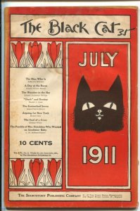 Black Cat #190 7/1911-Shortstory-Early issue-pulp fiction-Watcher In The Sky...