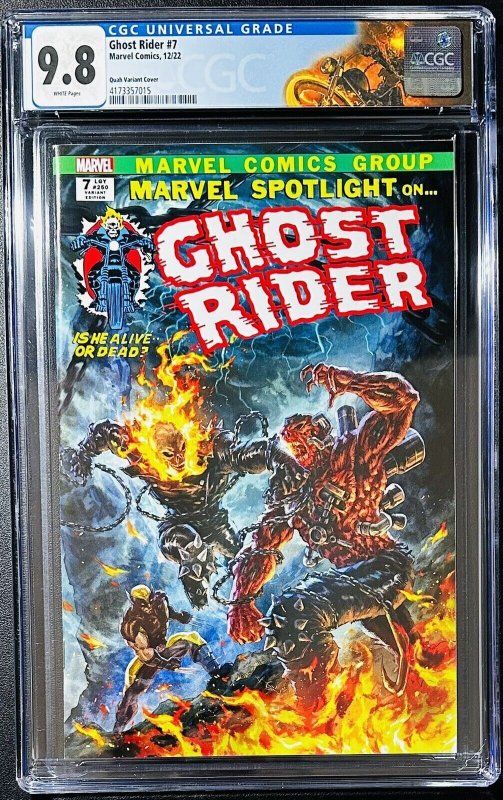 ?? Ghost Rider 7 Alan Quah variant CGC 9.8 ? 1st Appearance Exhaust ? Crain