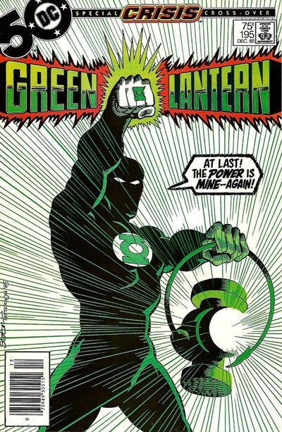 Green Lantern (2nd Series) #195 (Newsstand) VF ; DC | Crisis Cross-Over