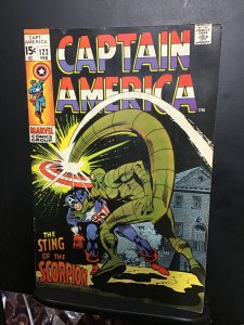 Captain America #122 (1970) high-grade Scorpion! VF/NM Wythville CERT.