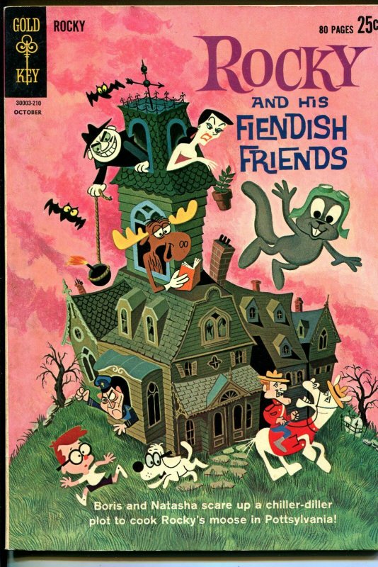 Rocky and His Fiendish Friends #1 1962-Gold Key-1st issue-Dudley-Do-Right-FN