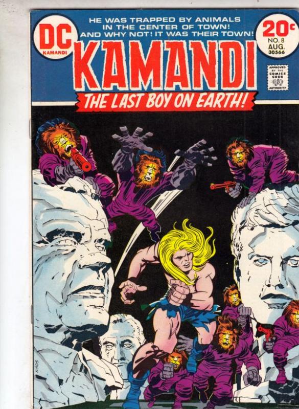 Kamandi the Last Boy on Earth #8 (Aug-73) VF/NM High-Grade Kamandi