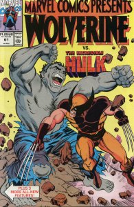 MARVEL COMICS PRESENTS #61, VF/NM, Wolverine vs Hulk, more MCP in store