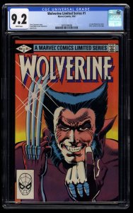 Wolverine #1 CGC NM- 9.2 White Pages Limited Series Frank Miller!
