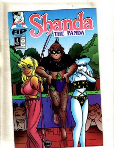 11 Comic Books Shanda The Panda # 6 8 9 + Sexcapades # 1 2 3 4 5 7 8 9 JF1