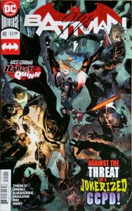 BATMAN #91 JORGE JIMINEZ COVER SIGNED BY JAMES TYNION IV W/COA