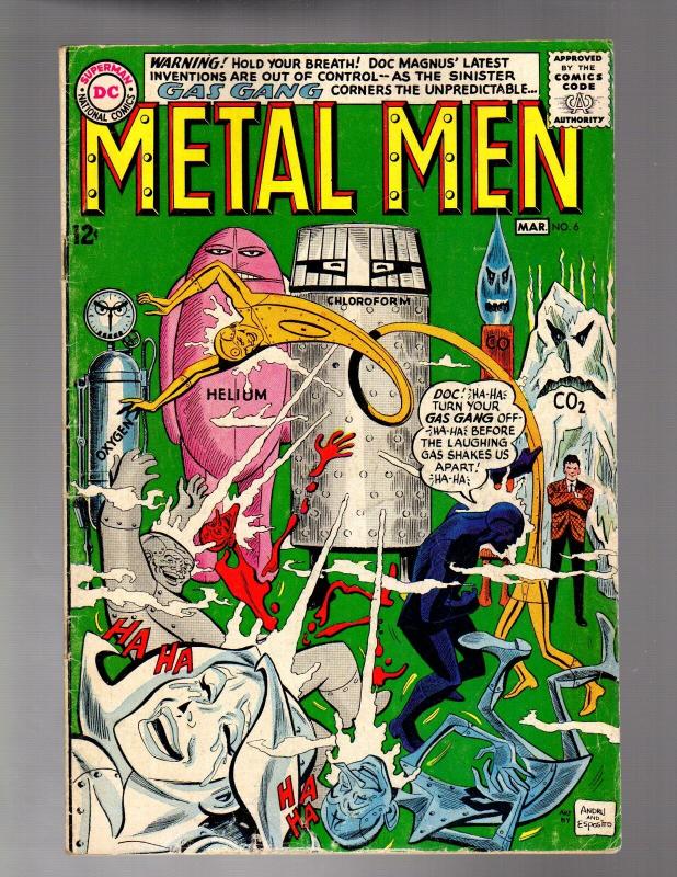 METAL MEN 6 VERY GOOD March 1964